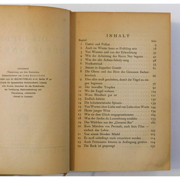 Die Liebe Der Jeanne Ney by Ilja Ehrenburg German Ed 1931 The Love of Jeanne Ney - Picture 6 of 9